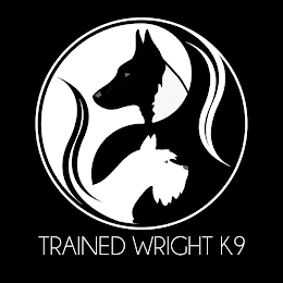TRAINED WRIGHT K9 logo