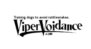 TRAINING DOGS TO AVOID RATTLESNAKES. VIPER VOIDANCE .COM logo