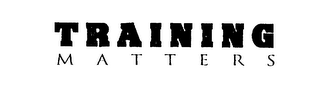 TRAINING MATTERS logo