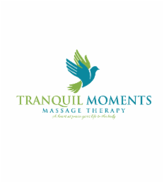 TRANQUIL MOMENTS MASSAGE THERAPY A HEART AT PEACE GIVES LIFE TO THE BODY logo
