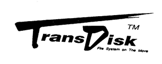 TRANS DISK FILE SYSTEM ON THE MOVE logo