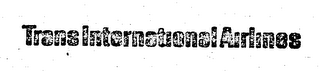 TRANS INTERNATIONAL AIRLINES logo