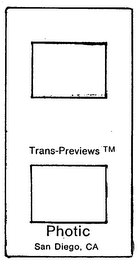 TRANS-PREVIEWS PHOTIC SAN DIEGO, CA logo