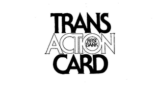TRANSACTION CARD FIRST BANK logo