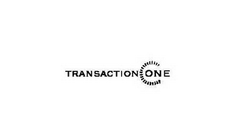TRANSACTION ONE logo
