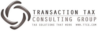 TRANSACTION TAX CONSULTING GROUP TAX SOLUTIONS THAT WORK WWW.TTCG.COM logo