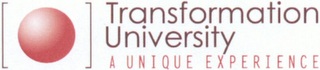 TRANSFORMATION UNIVERSITY A UNIQUE EXPERIENCE logo