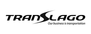 TRANSLAGO OUR BUSINESS IS TRANSPORTATION logo