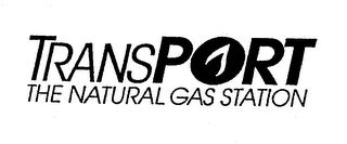 TRANSPORT THE NATURAL GAS STATION logo
