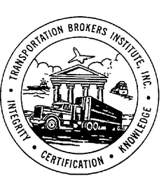 TRANSPORTATION BROKERS INSTITUTE, INC. INTEGRITY CERTIFICATION KNOWLEDGE logo
