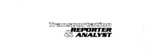 TRANSPORTATION REPORTER & ANALYST logo
