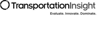 TRANSPORTATIONINSIGHT EVALUATE. INNOVATE. DOMINATE.