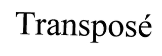 TRANSPOSE logo