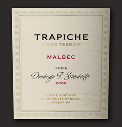 TRAPICHE MICRO TERROIR FINCA DOMINGO F. SARMIENTO 2009 SINGLE VINEYARD LA CONSULTA MENDOZA ARGENTINA logo
