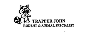 TRAPPER JOHN RODENT & ANIMAL SPECIALIST logo
