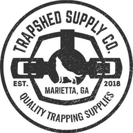 TRAPSHED SUPPLY CO. QUALITY TRAPPING SUPPLIES EST. 2018 MARIETTA, GA logo