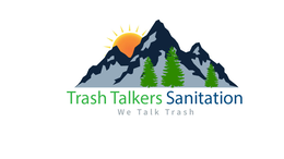 TRASH TALKERS SANITATION WE TALK TRASH logo