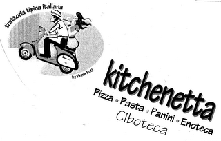 TRATTORIA TIPICA ITALIANA BY VINNIE FOTI KITCHENETTA PIZZA PASTA PANINI ENOTECA CIBOTECA logo