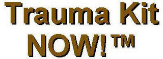 TRAUMA KIT NOW! logo