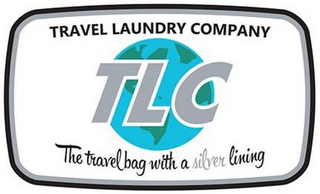 TRAVEL LAUNDRY COMPANY TLC THE TRAVEL BAG WITH A SILVER LINING logo