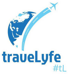TRAVEL LIFE HASH TAG TL logo