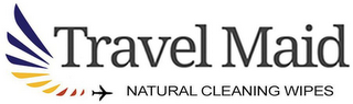 TRAVEL MAID NATURAL CLEANING WIPES logo