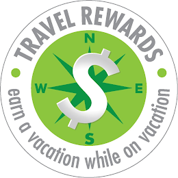 TRAVEL REWARDS EARN A VACATION WHILE ONVACATION logo