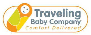 TRAVELING BABY COMPANY COMFORT DELIVERED logo