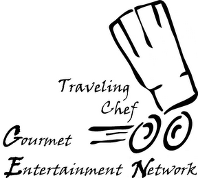 TRAVELING CHEF - GOURMET ENTERTAINMENT NETWORK logo
