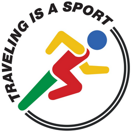 TRAVELING IS A SPORT logo