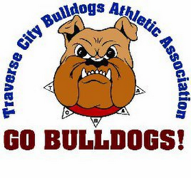 TRAVERSE CITY BULLDOGS ATHLETIC ASSOCIATION TCBAA GO BULLDOGS! logo