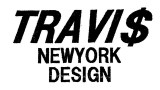 TRAVI$ NEWYORK DESIGN logo