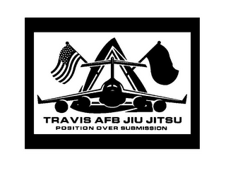 TRAVIS AFB JIU JITSU POSITION OVER SUBMISSION logo