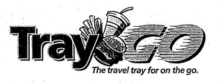 TRAY GO THE TRAVEL TRAY FOR ON THE GO. logo