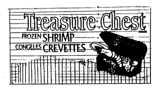 TREASURE CHEST FROZEN SHRIMP CONGELES CREVETTES logo