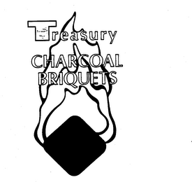 TREASURY CHARCOAL BRIQUETS logo