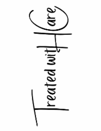 TREATED WITH CARE logo