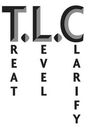 TREAT.LEVEL.CLARIFY T.L.C logo