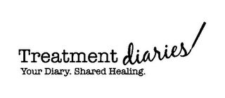TREATMENT DIARIES! YOUR DIARY. SHARED HEALING. logo