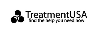 TREATMENTUSA FIND THE HELP YOU NEED NOW logo