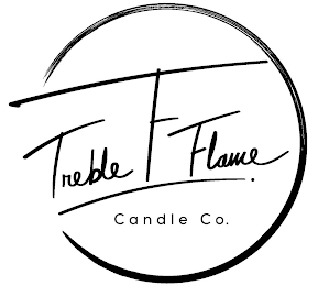 TREBLE TF FLAME CANDLE CO. logo