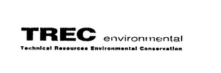 TREC ENVIRONMENTAL TECHNICAL RESOURCES ENVIRONMENTAL CONSERVATION logo