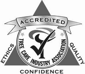 TREE CARE INDUSTRY ASSOCIATION ACCREDITED ETHICS QUALITY CONFIDENCE logo