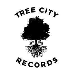 TREE CITY RECORDS ESTABLISHED 2012 logo