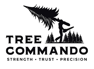 TREE COMMANDO STRENGTH · TRUST · PRECISION logo