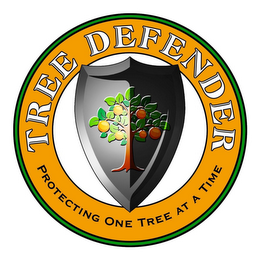 TREE DEFENDER PROTECTING ONE TREE AT A TIME logo