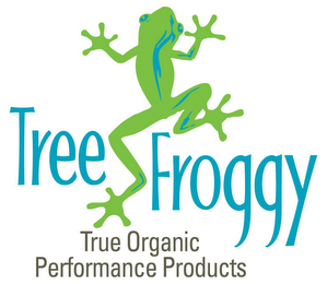 TREE FROGGY TRUE ORGANIC PERFORMANCE PRODUCTS logo