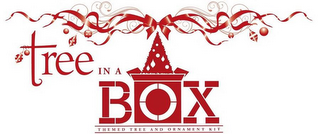 TREE IN A BOX THEMED TREE AND ORNAMENT KIT logo