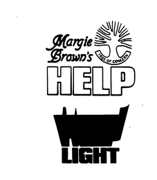 TREE OF CONCERN MARGIE BROWN'S HELP LIGHT logo