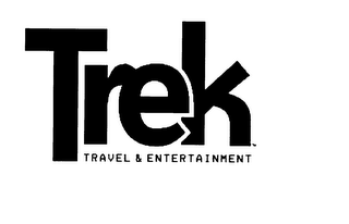TREK TRAVEL & ENTERTAINMENT logo
